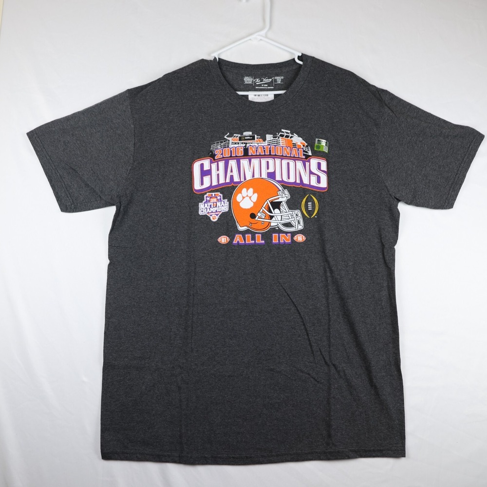 Clemson Tigers 2016 College Football Champions All In Stadium T-Shirt Size 2XL